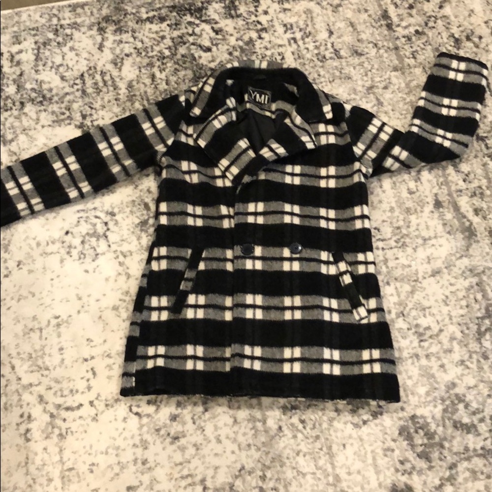 Plaid winter coat